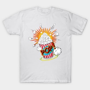 Popcorn in pop art style T-Shirt